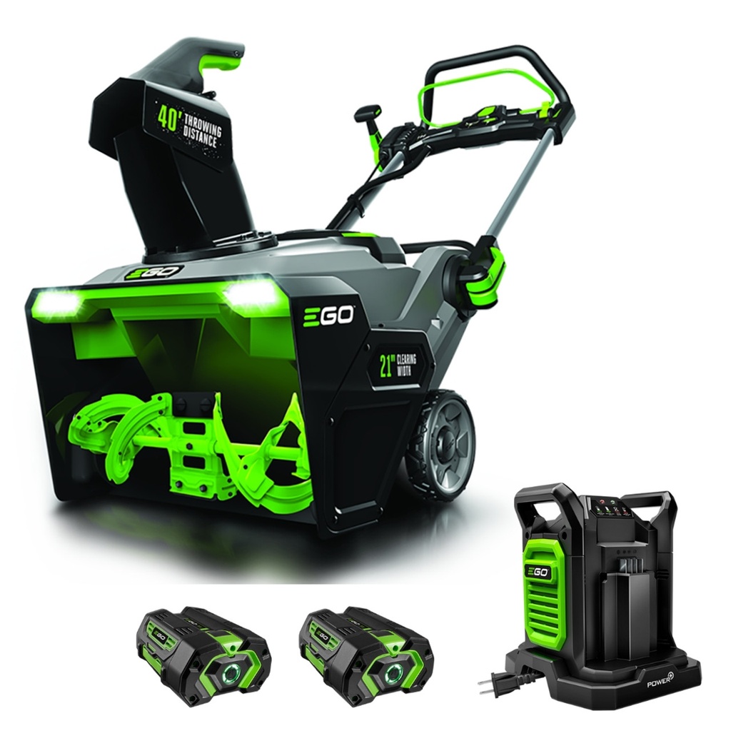 Snowblower 56V 21in Single Stage Dual Battery Port (incl. 5AH 2 Batteries & Dual Charger) EGO